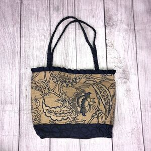 Janet gray designs embroidered small tote OS